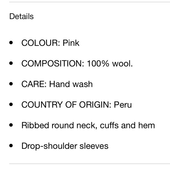 NWT Mr Mittens Oversized Wool Sweater - Marshmallow Pink 🎀 - Picture 4 of 7